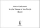 In The Name of The Earth (East) SSAATB Choral Score cover